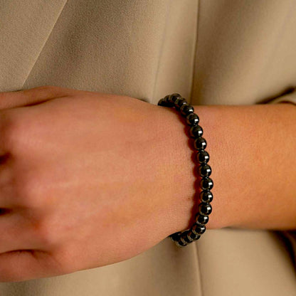 Schwarzes Hämatit-Armband  – stilvoll & energetisch
