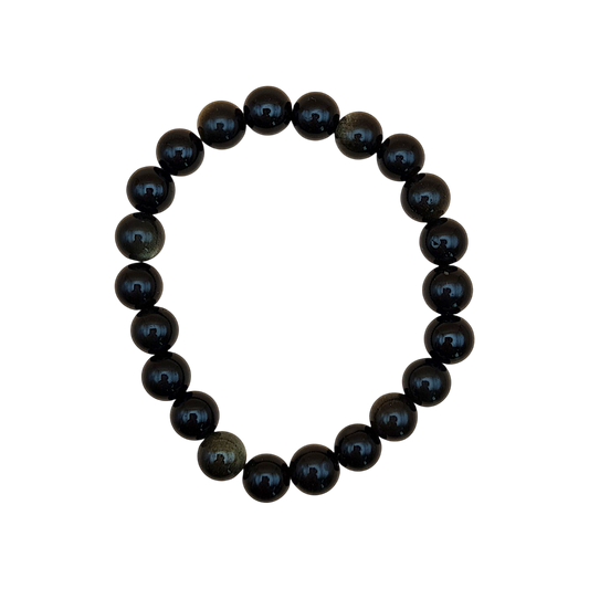 Schwarzer Obsidian Armband – Schutz und Stärke