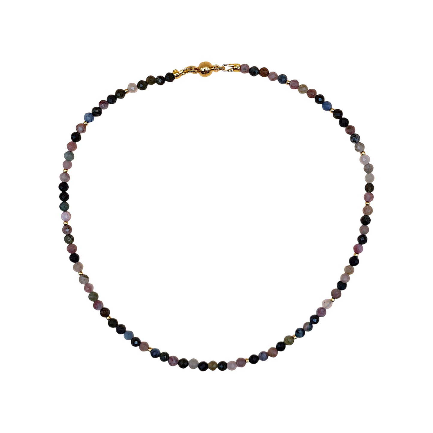 Turmalin Schmuckset – Facettierte Kette & Armband