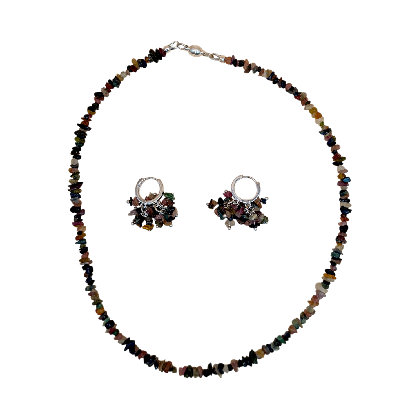 Turmalin Schmuck-Set – Halskette & Ohrringe