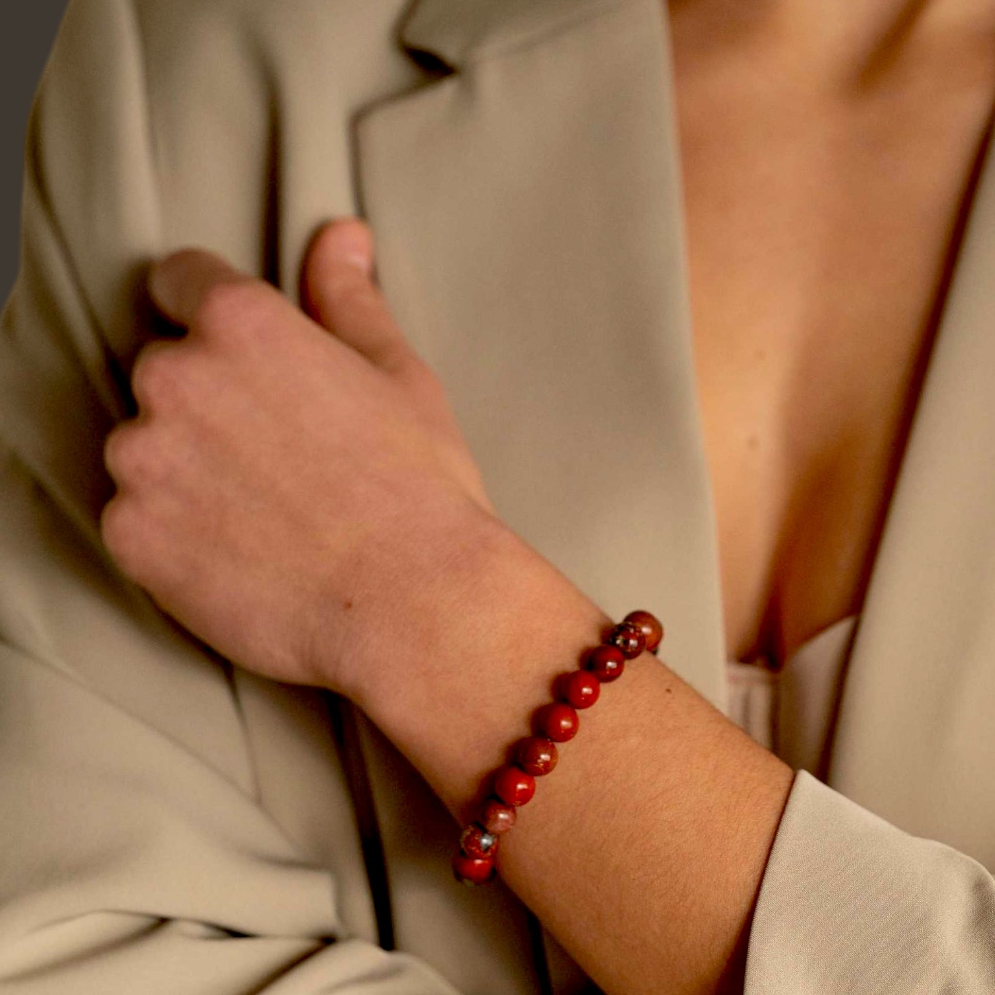 Rotes Jaspis-Armband