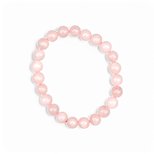 Zartes Rosenquarz-Armband - Symbol für Liebe & Harmonie
