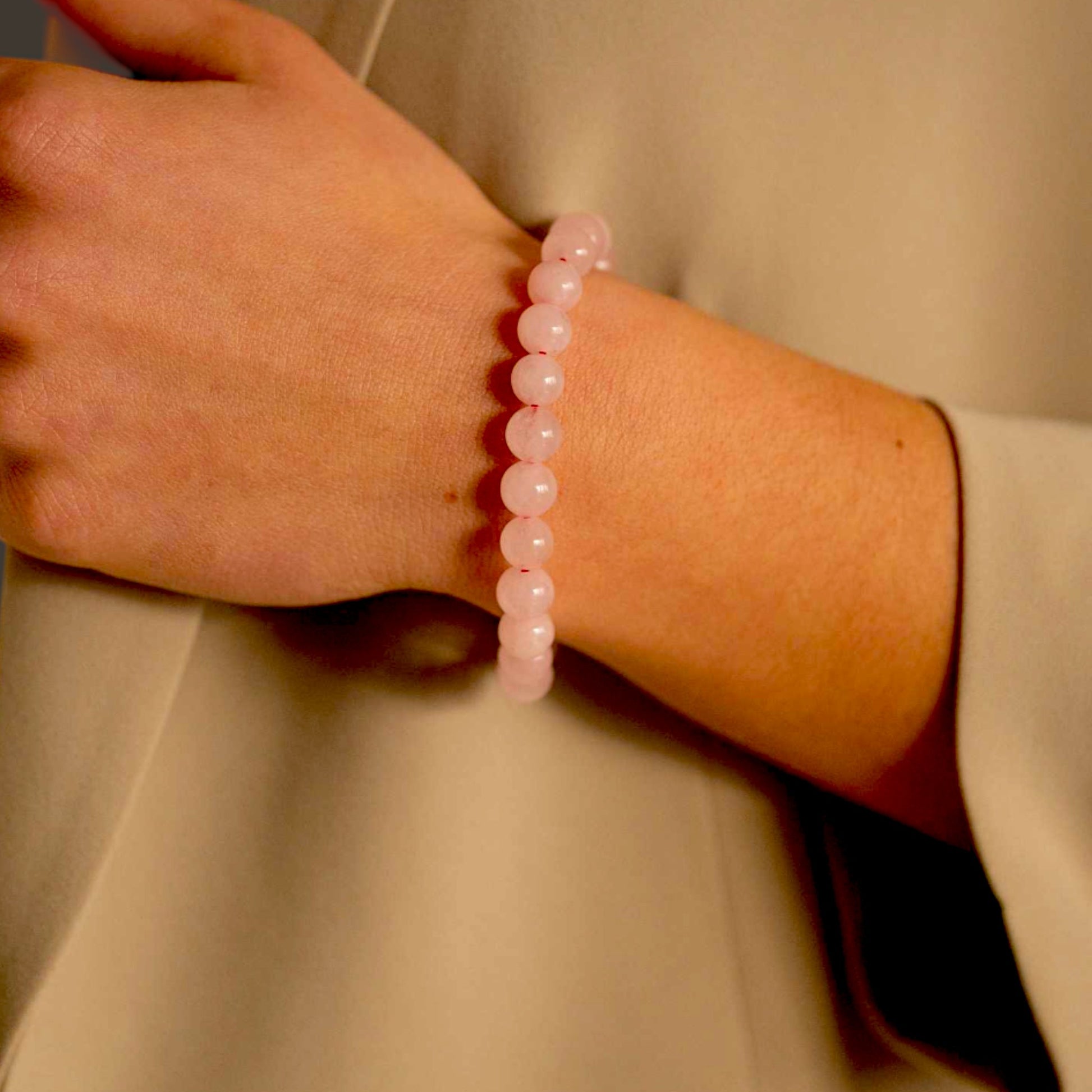 Zartes Rosenquarz-Armband